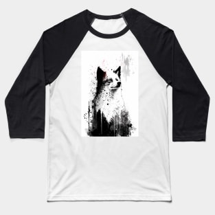 Ink Portrait of A Fox Baseball T-Shirt